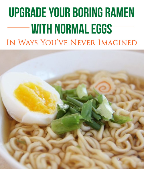 upgrade ramen with eggs